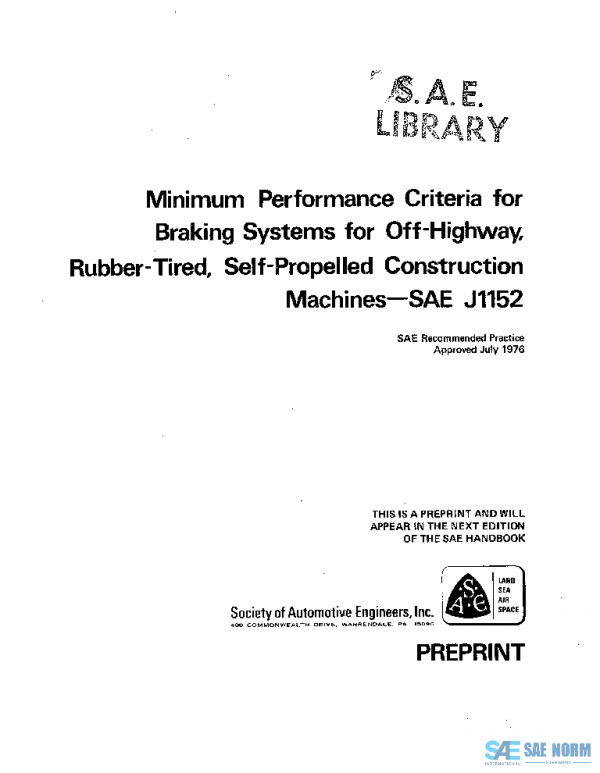 SAE J1152_197607 PDF