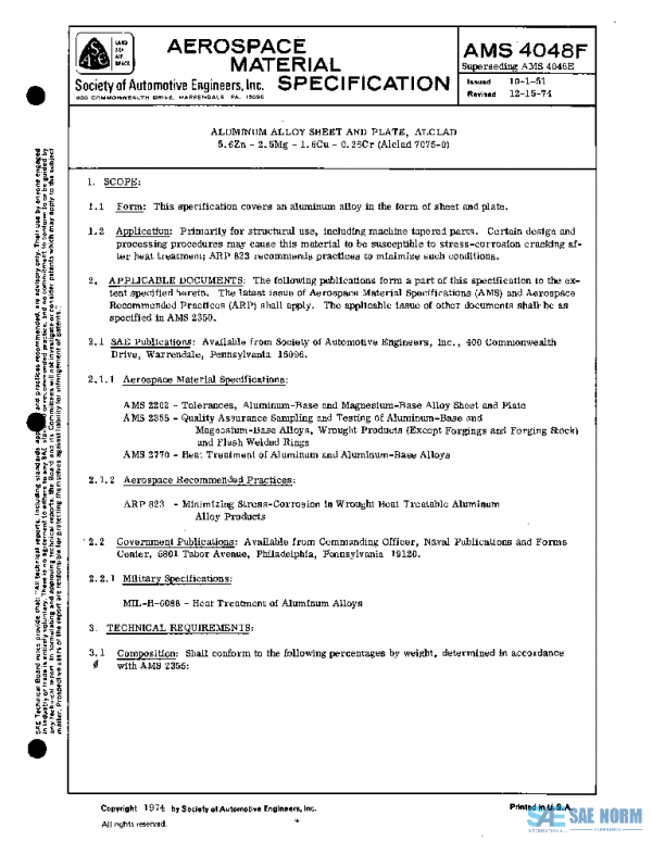 SAE AMS4048F PDF