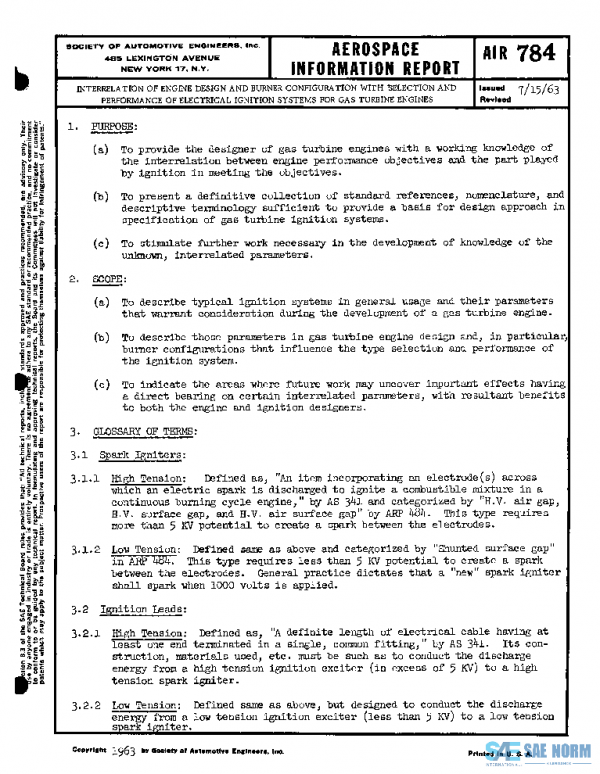 SAE AIR784 PDF