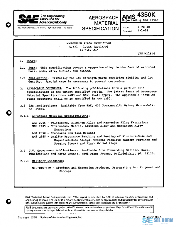 SAE AMS4350K PDF SAE AMS4350K PDF