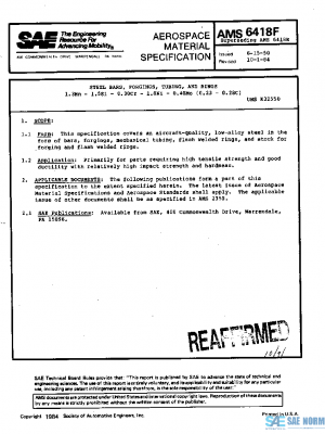 SAE AMS6418F PDF
