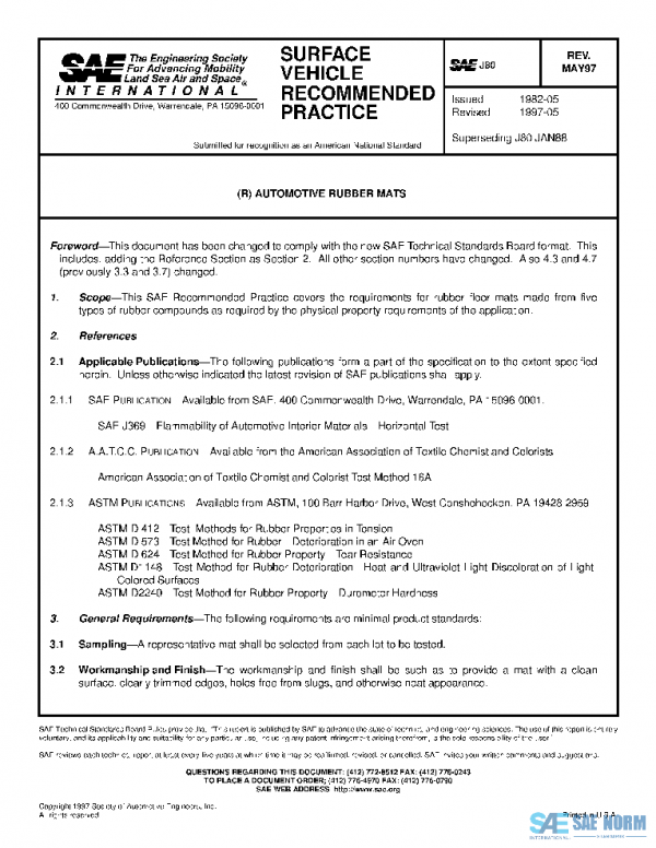 SAE J80_199705 PDF SAE J80_199705 PDF