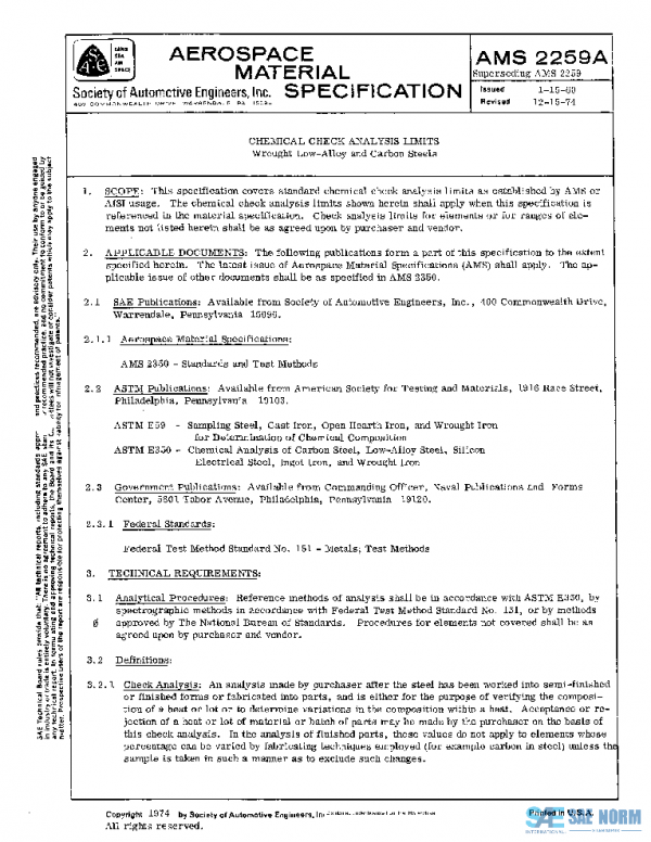 SAE AMS2259A PDF