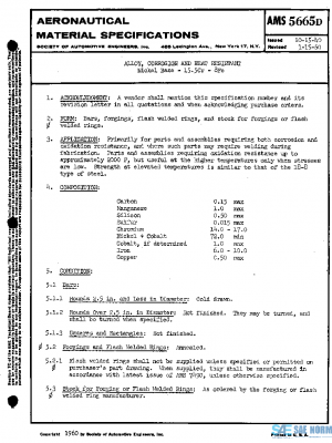 SAE AMS5665D PDF