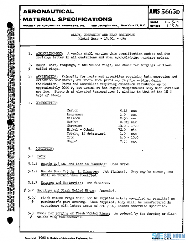 SAE AMS5665D PDF