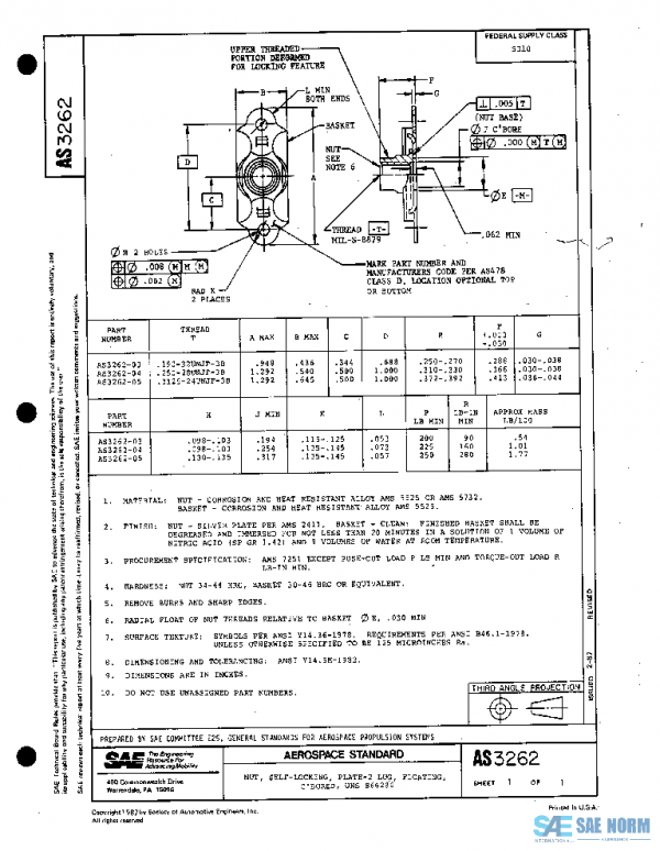 SAE AS3262 PDF