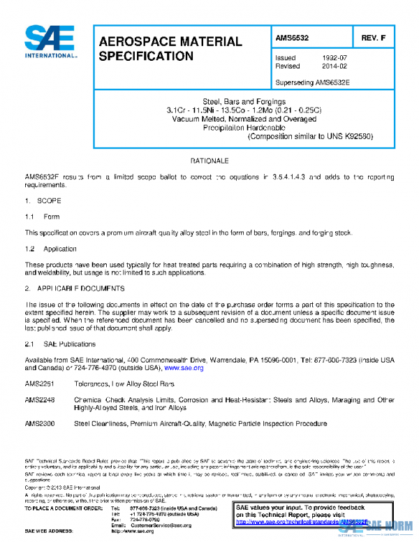 SAE AMS6532F PDF