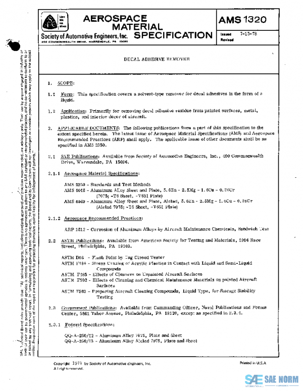 SAE AMS1320 PDF