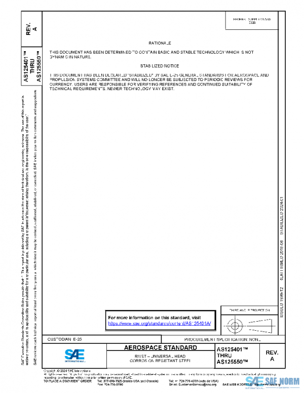SAE AS125401A PDF