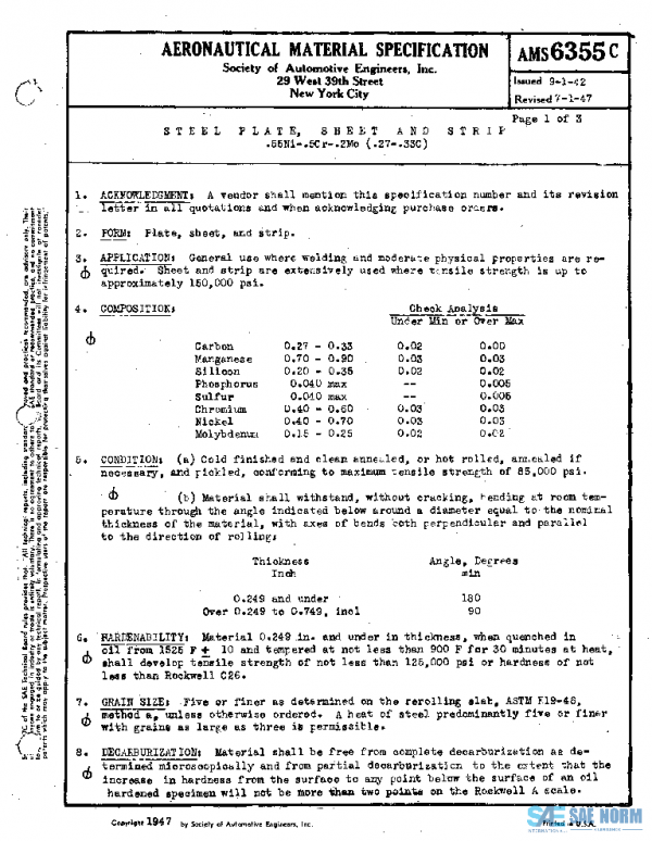 SAE AMS6355C PDF SAE AMS6355C PDF