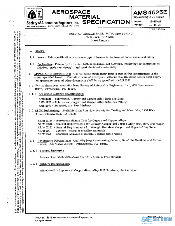 SAE AMS4625E PDF