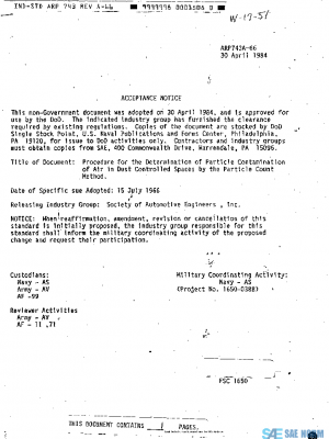 SAE ARP743A PDF