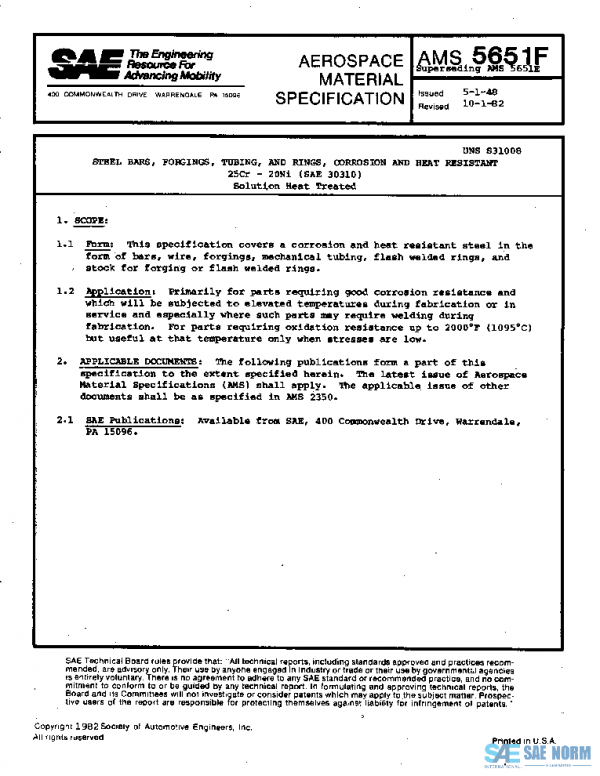 SAE AMS5651F PDF