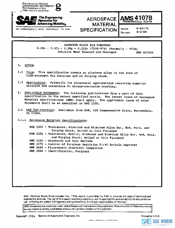 SAE AMS4107B PDF