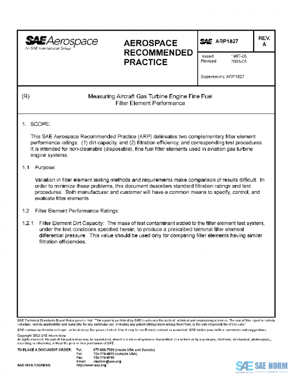 SAE ARP1827A PDF