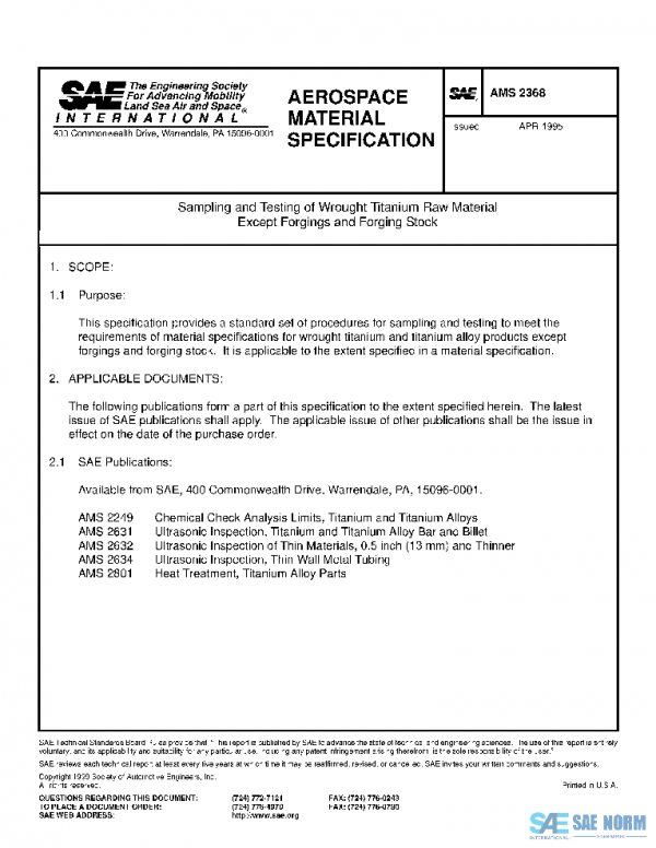 SAE AMS2368 PDF