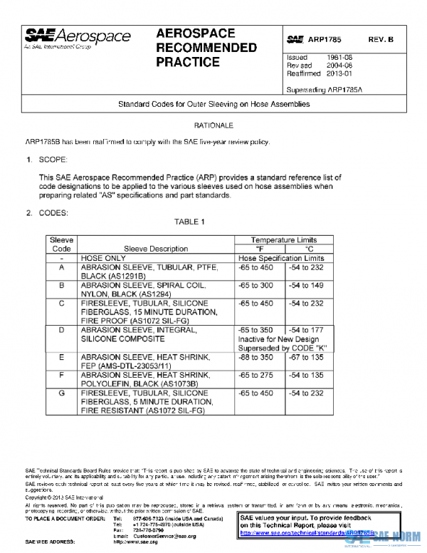SAE ARP1785B PDF SAE ARP1785B PDF