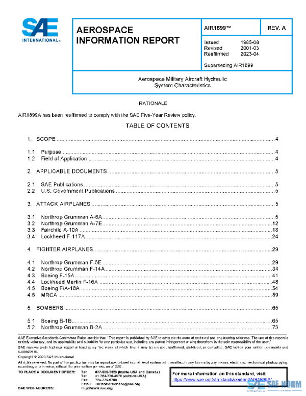 SAE AIR1899A PDF SAE AIR1899A PDF