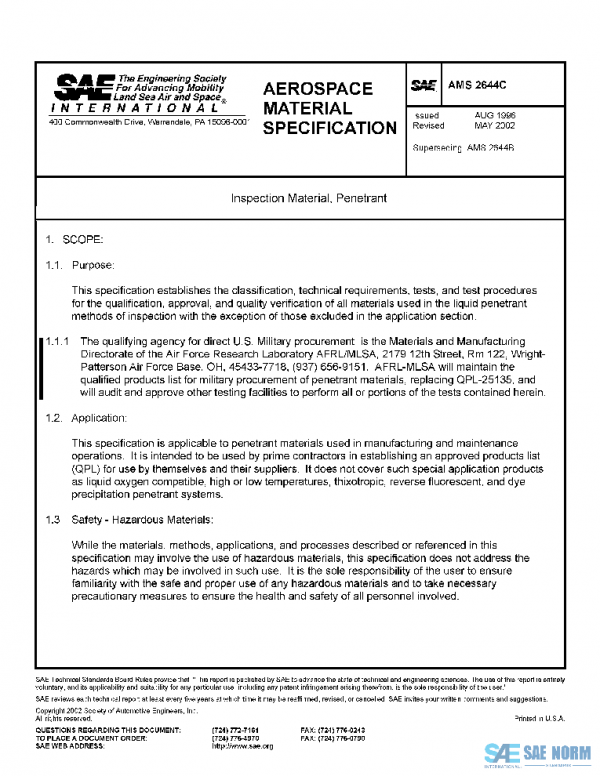 SAE AMS2644C PDF