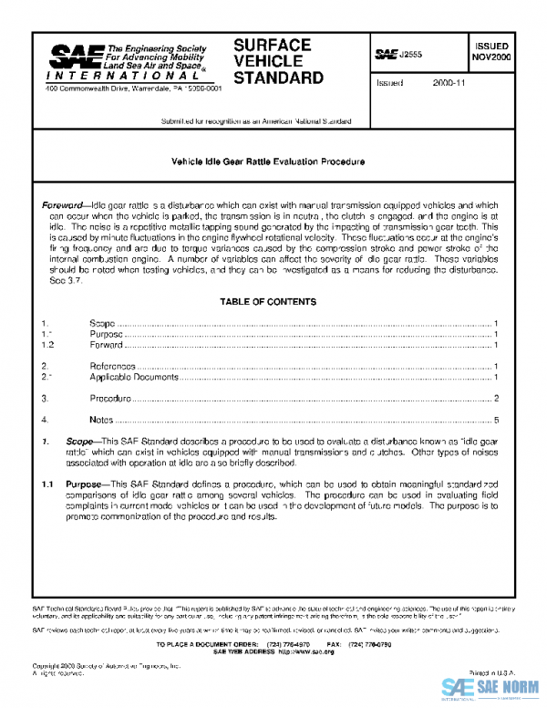 SAE J2555_200011 PDF