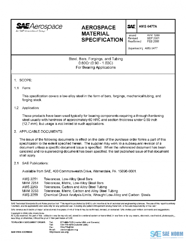 SAE AMS6477A PDF SAE AMS6477A PDF