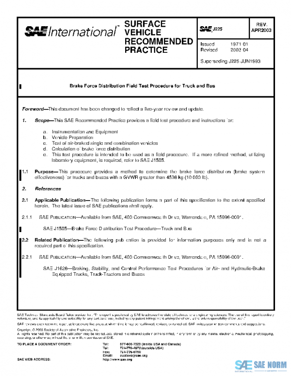 SAE J225_200304 PDF