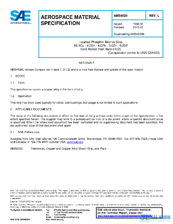 SAE AMS4520L PDF SAE AMS4520L PDF