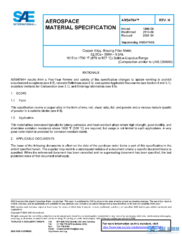 SAE AMS4764H PDF