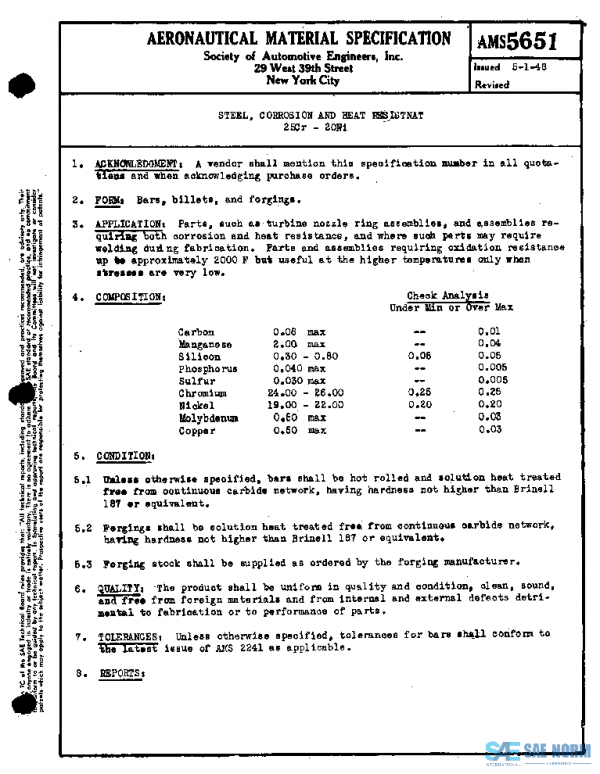 SAE AMS5651 PDF
