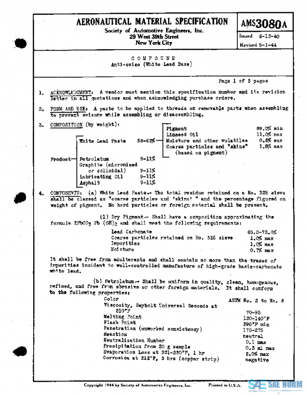 SAE AMS3080A PDF