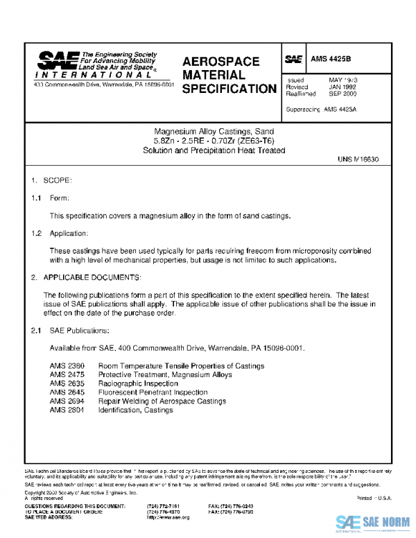 SAE AMS4425B PDF