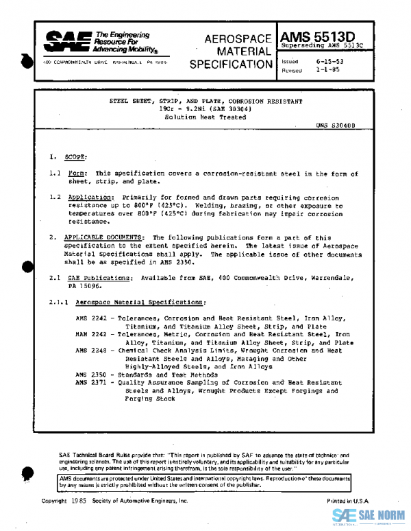 SAE AMS5513D PDF