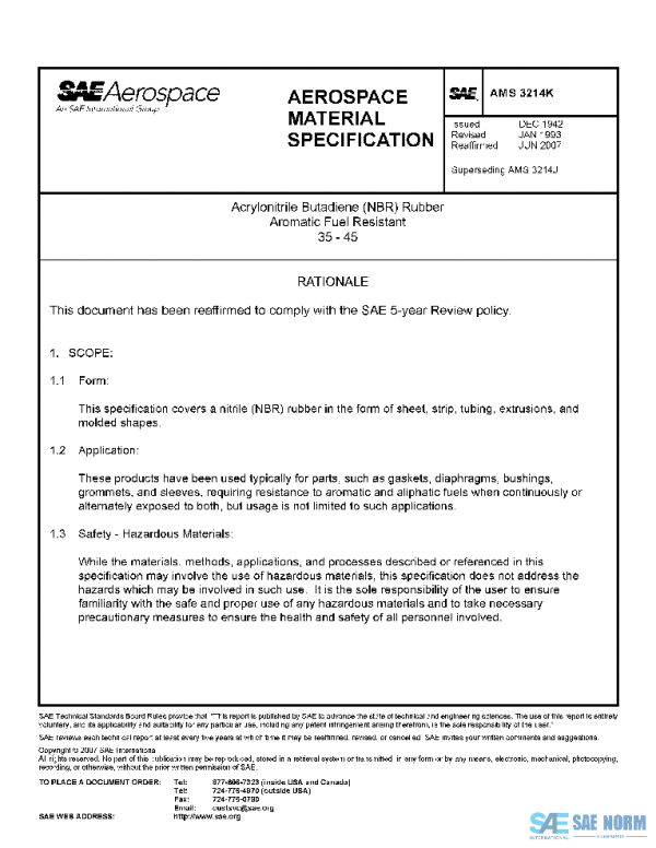 SAE AMS3214K PDF SAE AMS3214K PDF