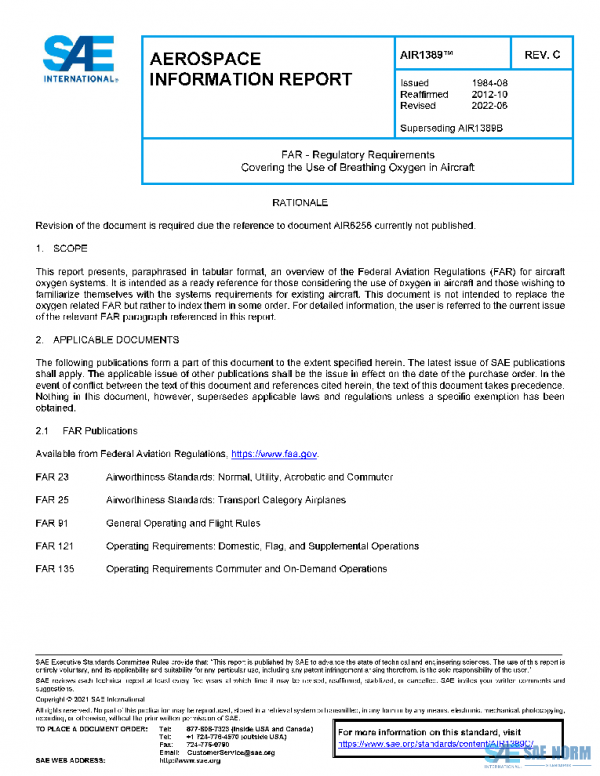 SAE AIR1389C PDF