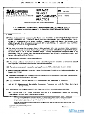 SAE J1113/27_199502 PDF