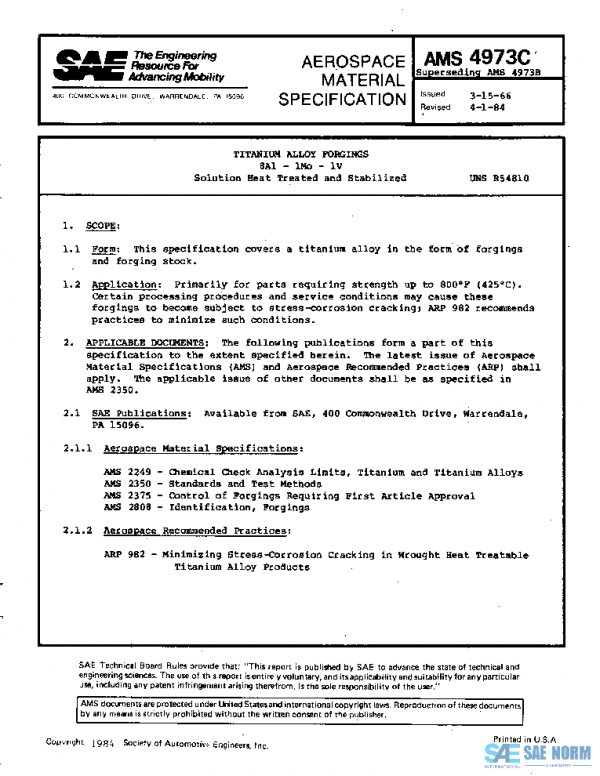 SAE AMS4973C PDF SAE AMS4973C PDF