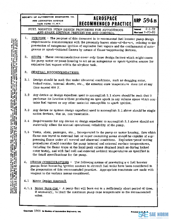 SAE ARP594B PDF SAE ARP594B PDF