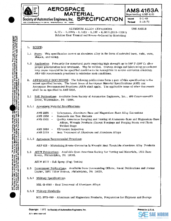 SAE AMS4163A PDF SAE AMS4163A PDF