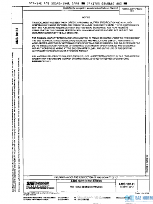 SAE AMS10141 PDF