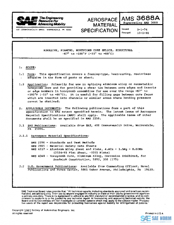 SAE AMS3688A PDF