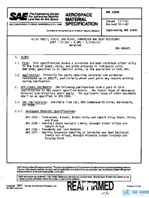 SAE AMS5599D PDF