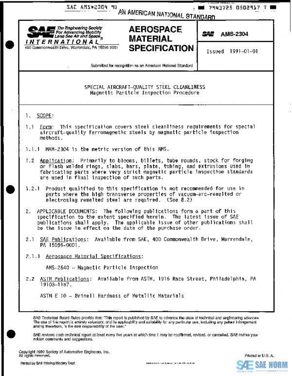 SAE AMS2304 PDF