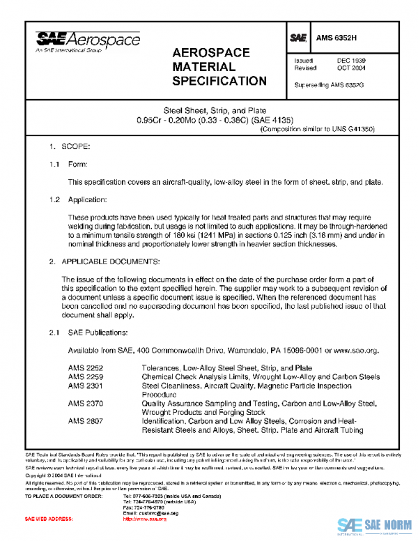 SAE AMS6352H PDF