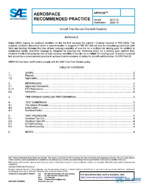 SAE ARP6152 PDF