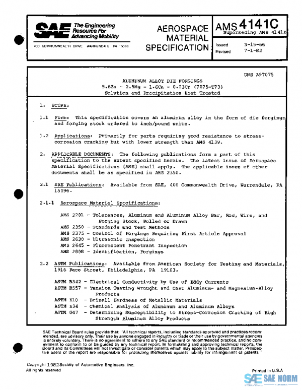 SAE AMS4141C PDF