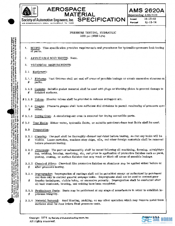 SAE AMS2620A PDF SAE AMS2620A PDF