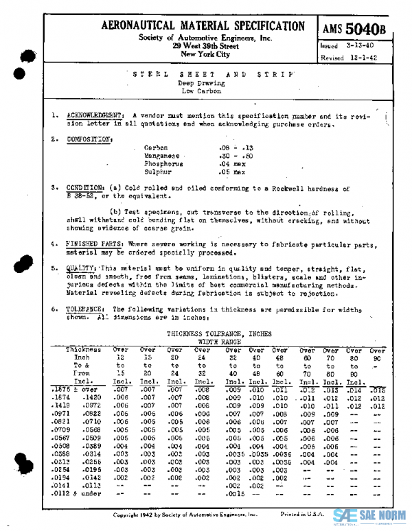 SAE AMS5040B PDF
