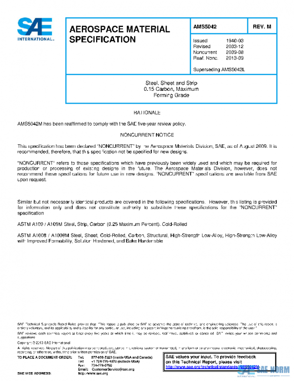SAE AMS5042M PDF SAE AMS5042M PDF