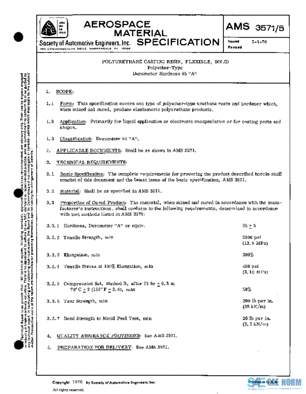 SAE AMS3571/5 PDF