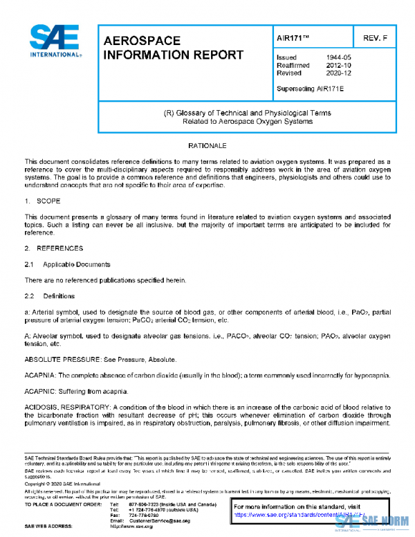 SAE AIR171F PDF SAE AIR171F PDF